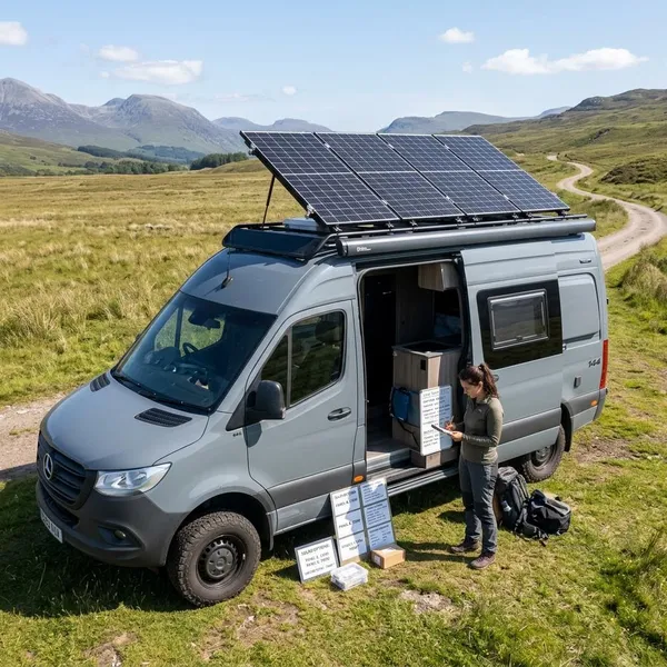 12v zonnepaneel set camper