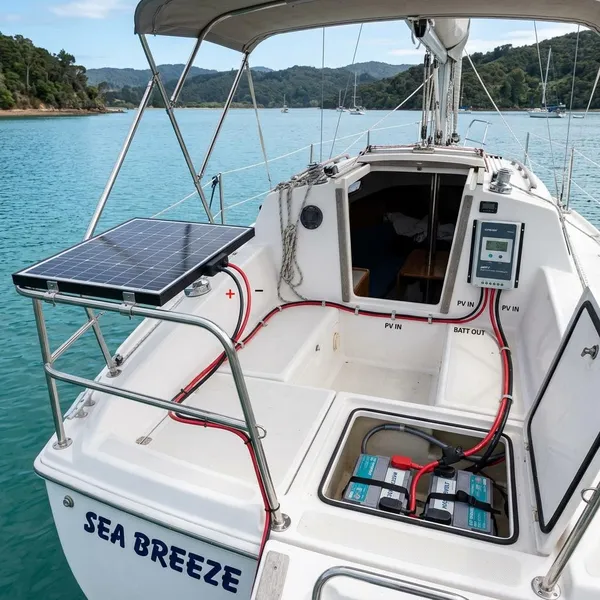 Welk aansluitschema past bij een boot met startaccu en huishoudaccu