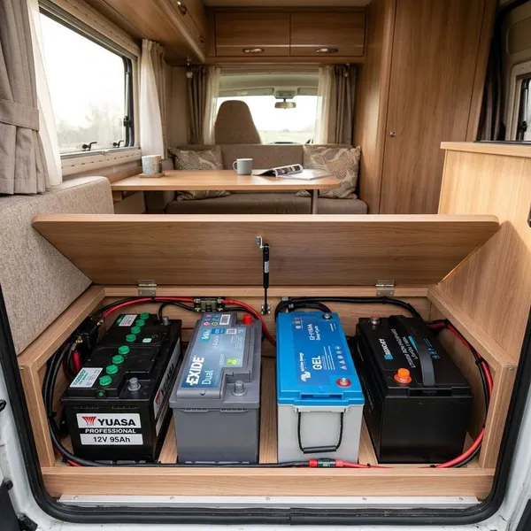 Wat doet een acculader in de camper