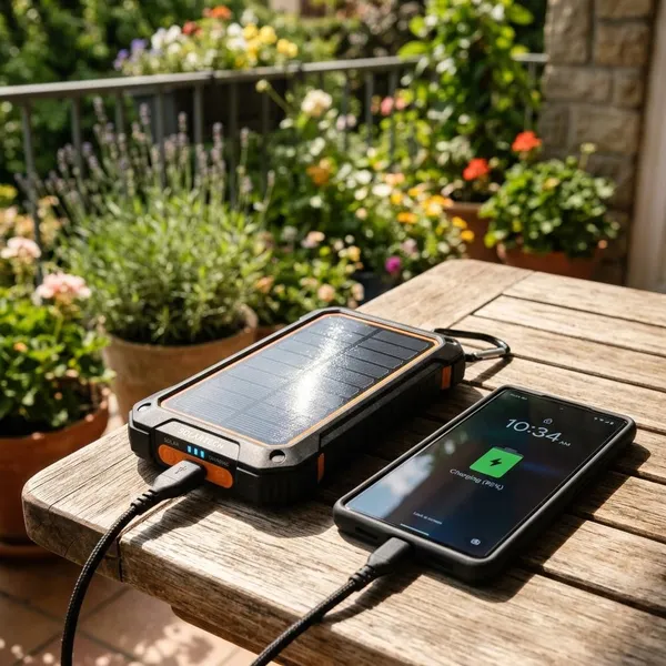 hoe werkt een powerbank op zonne energie