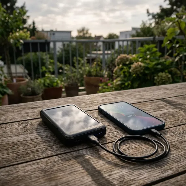 Hoe een solar powerbank werkt