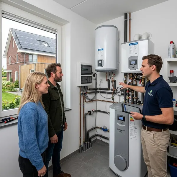 Hoe een elektrische boiler met zonnepanelen financieel uitpakt