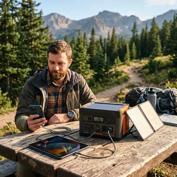 krachtige powerbank op zonne energie