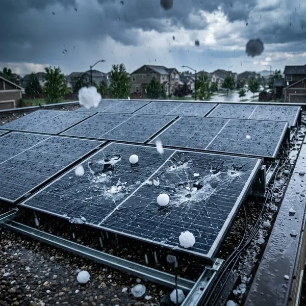 Waarom zonnepanelen meestal hagelbestendig zijn