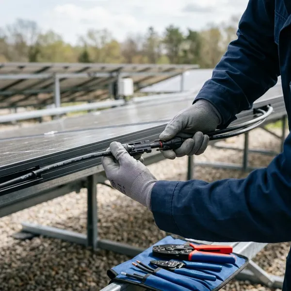 MC4 connector aansluiten stap voor stap