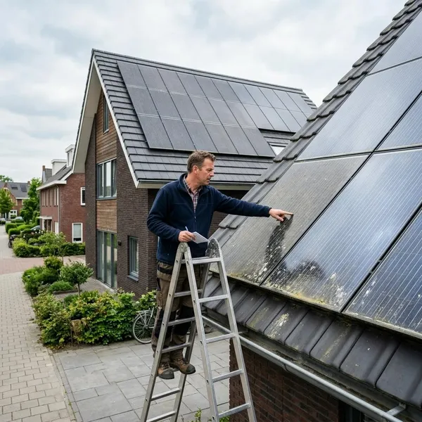 Wanneer zonnepanelen schoonmaken meestal niet nodig is