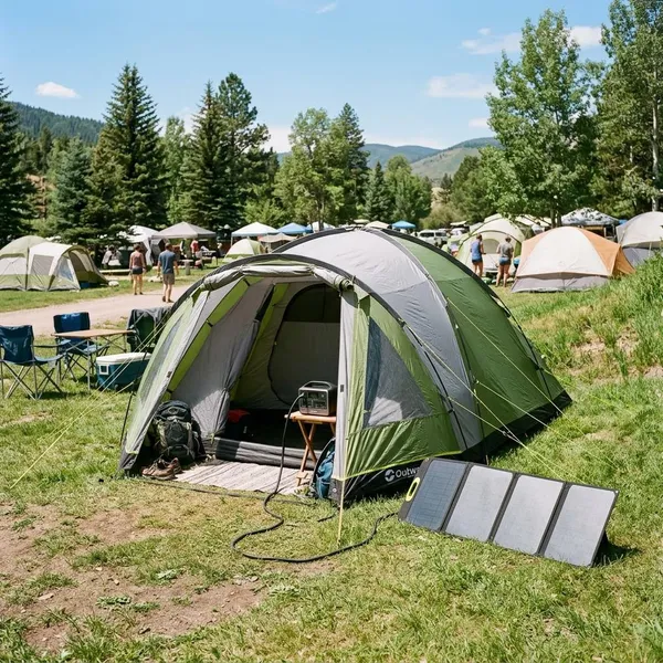 Welk zonnepaneel bij een campingtent het handigst is