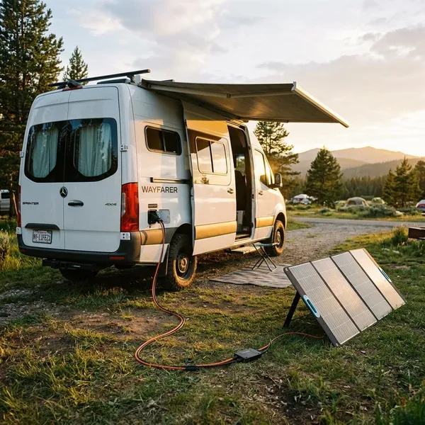 zonnepaneel met stekker camper
